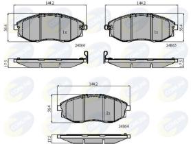 COMLINE CBP31585 - PASTILLA DE FRENO