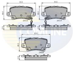 COMLINE CBP31587 - PASTILLA DE FRENO
