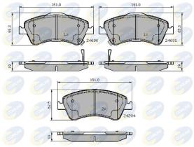 COMLINE CBP31588 - PASTILLA DE FRENO