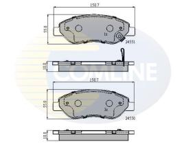 COMLINE CBP31638 - PASTILLA DE FRENO