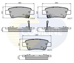 COMLINE CBP31674 - PASTILLA DE FRENO
