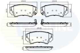 COMLINE CBP31680 - PASTILLA DE FRENO