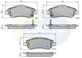 COMLINE CBP31705 - PASTILLA DE FRENO