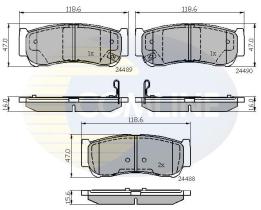 COMLINE CBP31714 - PASTILLA DE FRENO