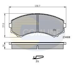 COMLINE CBP3172 - PASTILLA DE FRENO