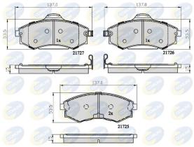 COMLINE CBP31741 - PASTILLA DE FRENO