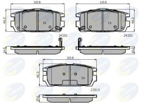 COMLINE CBP31743 - PASTILLA DE FRENO
