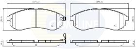 COMLINE CBP31749 - PASTILLA DE FRENO