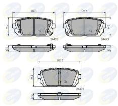 COMLINE CBP31757 - PASTILLA DE FRENO