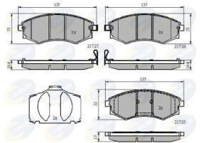 COMLINE CBP31779 - PASTILLA FRENO HYUNDAI COUPE 96-> 0
