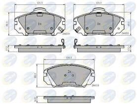 COMLINE CBP31788 - PASTILLA DE FRENO