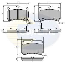 COMLINE CBP3245 - PASTILLA DE FRENO