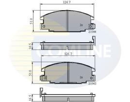 COMLINE CBP3322 - PASTILLA DE FRENO