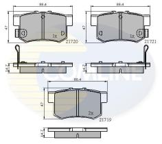COMLINE CBP3445 - PASTILLA DE FRENO
