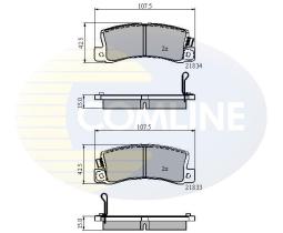 COMLINE CBP3747 - PASTILLA DE FRENO