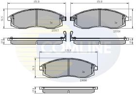 COMLINE CBP3776 - PASTILLA DE FRENO
