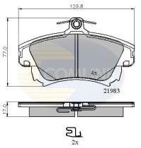 COMLINE CBP3813 - PASTILLA DE FRENO