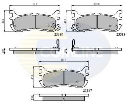 COMLINE CBP3822 - PASTILLAS FRENO