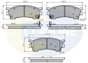 COMLINE CBP3823 - PASTILLA DE FRENO