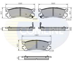 COMLINE CBP3824 - PASTILLA DE FRENO