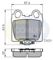 COMLINE CBP3836 - PASTILLAS FRENO
