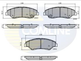 COMLINE CBP3843 - PASTILLA FRENO
