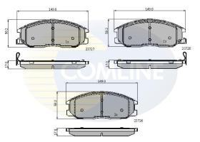COMLINE CBP3902 - PASTILLA DE FRENO