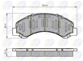 COMLINE CBP3919 - PASTILLA DE FRENO