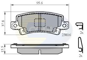 COMLINE CBP3942 - PASTILLA DE FRENO