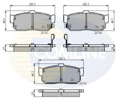 COMLINE CBP3955 - PASTILLA DE FRENO