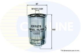 COMLINE EFF078 - FILTRO DE COMBUSTIBLE