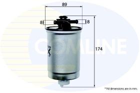 COMLINE EFF089 - FILTRO DE COMBUSTIBLE