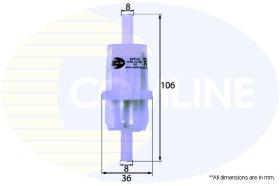 COMLINE EFF100 - FILTRO COMBUSTIBLE