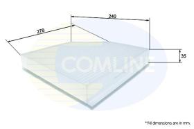 COMLINE EKF106 - FILTRO DE HABITACULO
