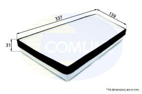 COMLINE EKF115 - FILTRO DE HABITACULO