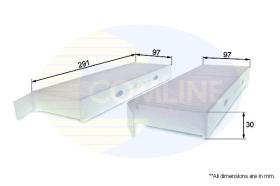 COMLINE EKF170 - FILTRO DE HABITACULO