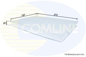 COMLINE EKF190 - FILTRO DE HABITACULO