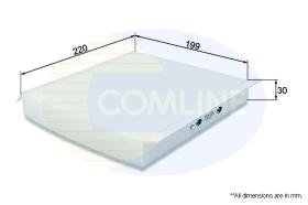 COMLINE EKF206 - FILTRO DE HABITACULO