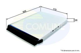 COMLINE EKF233 - FILTRO DE HABITACULO