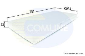 COMLINE EKF250 - FILTRO DE HABITACULO