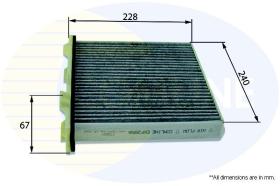 COMLINE EKF265A - FILTRO DE HABITACULO