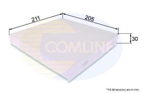 COMLINE EKF306 - FILTRO DE HABITACULO