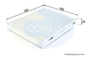 COMLINE EKF307 - FILTRO HABITACULO