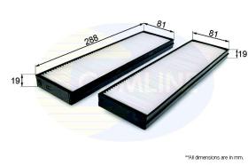 COMLINE EKF308 - FILTRO DE HABITACULO