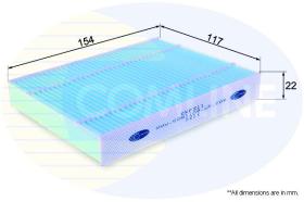 COMLINE EKF311 - FILTRO DE HABITACULO