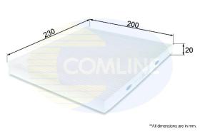 COMLINE EKF321 - FILTRO DE HABITACULO