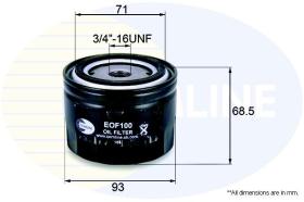 MAHLE FILTROS EOF100 - FILTRO ACEITE