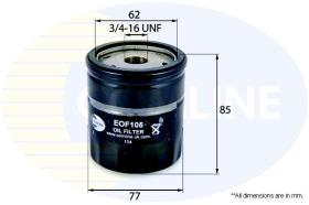 MAHLE FILTROS EOF105 - FILTRO ACEITE