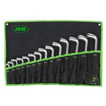 JBM 51528 - SET 14 LLAVES PIPA DOBLE BOCA