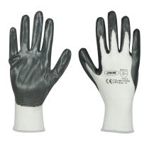 JBM 51634 - GUANTES CON PALMA REFORZADA NITRILO T.9
